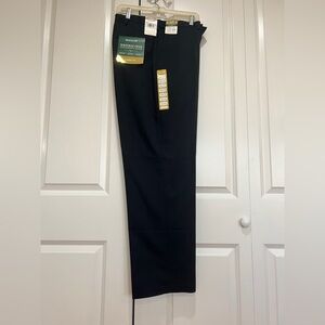 Haggar classic fit khaki black pants NWT